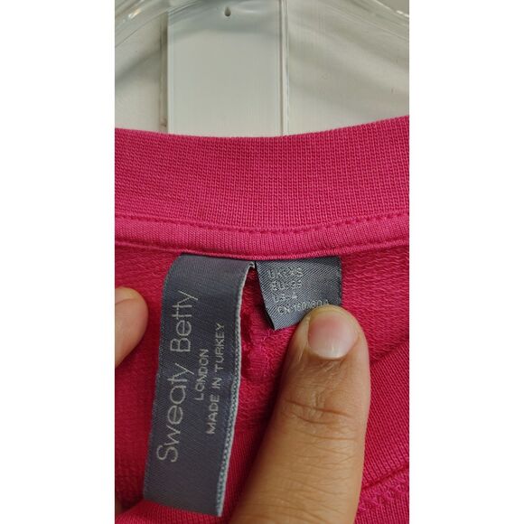 Sweaty Betty Size 4 Women's Pink Long Sleeve Crewneck Sweater - Picture 4 of 6